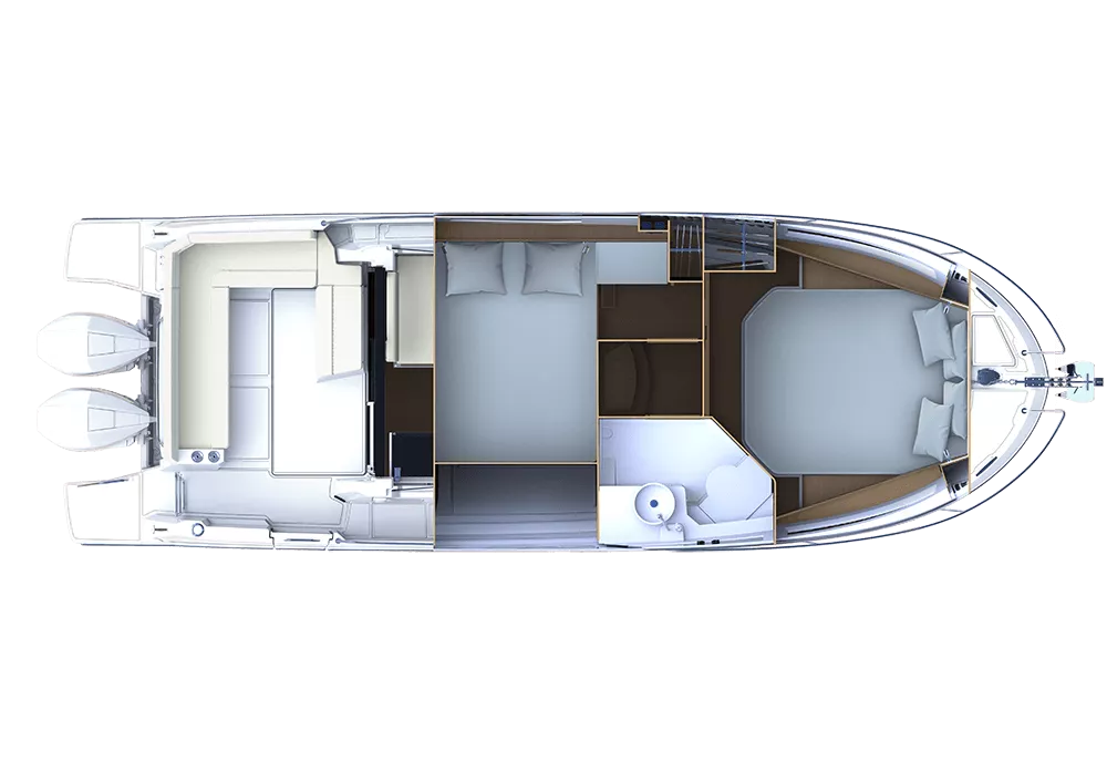 Моторний катер Beneteau ANTARES 9 NEW — план палуби