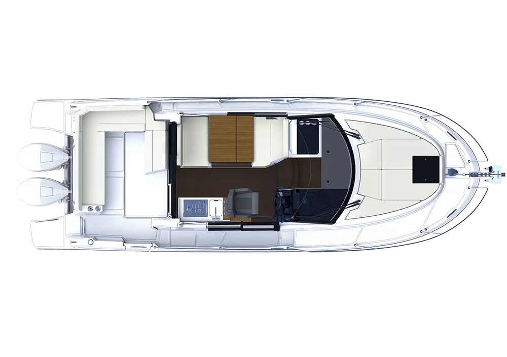 Моторний катер Beneteau ANTARES 9 NEW — план палуби