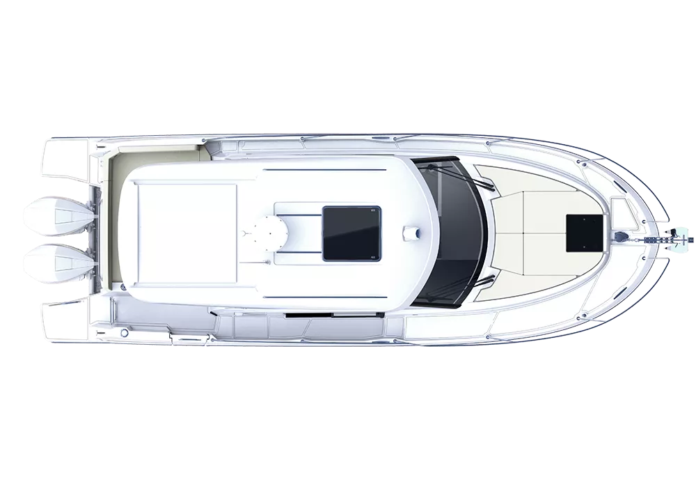Моторний катер Beneteau ANTARES 9 NEW — план палуби