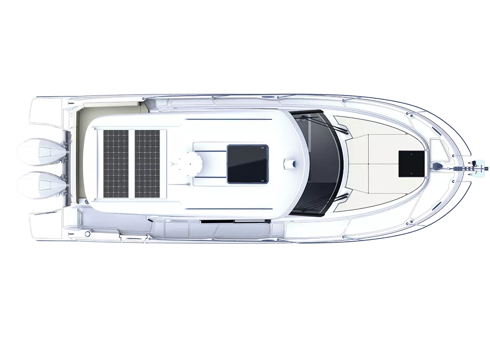 Моторний катер Beneteau ANTARES 9 NEW — план палуби