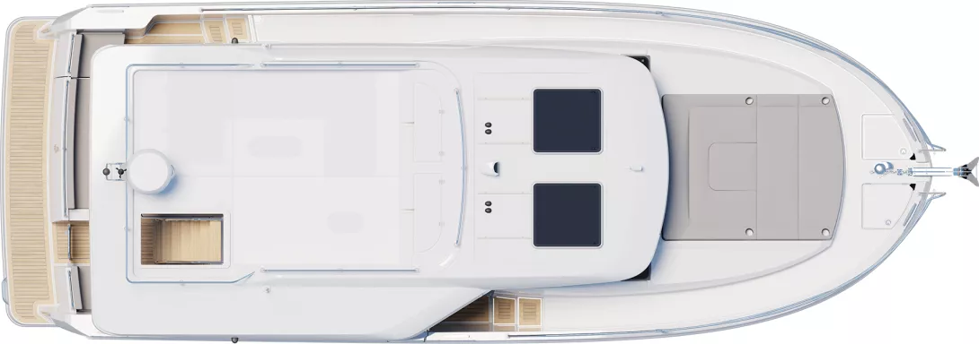 Моторна яхта Beneteau Swift Trawler 37 Sedan — план палуби